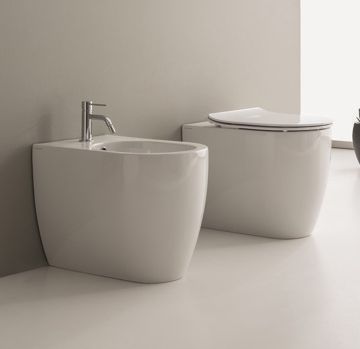 Bidet a terra della collezione moon di Scarabeo