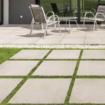 Piastrelle Gres porcellanato effetto pietra cemento Hous Beton-Beige-60x60 SP 10mm