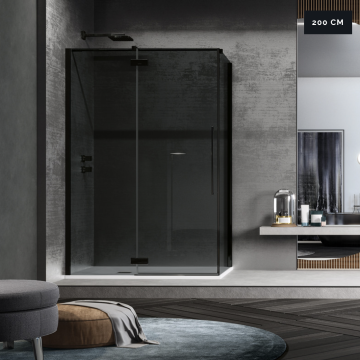 Box doccia Zenith con ante a battente della collezione Dolcevita di Samo