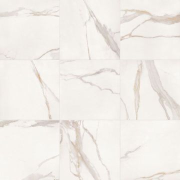 Gres porcellanato effetto marmo Keope Collezione Elements Lux Calacatta Oro 60x120 RT SP9mm Opaco R9