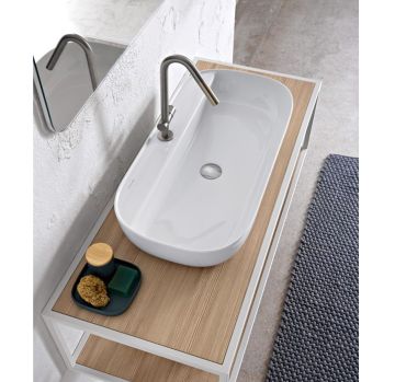 Lavabo appoggio monoforo della collezione Glam Scarabeo