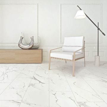 Piastrella effetto marmo opaco Statuario Hous 120x60 cm Sp 10mm