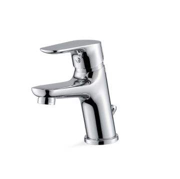 Miscelatore monocomando per lavabo con scarico da 1”1/4 della collezione Indo di Vema