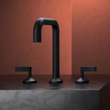 Rubinetto per lavabo a 3 fori da piano in ottone della collezione Koè di Geda