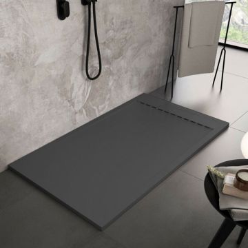 Piatto Doccia 800X1400mm con griglia nascosta Colore Grigio Scuro