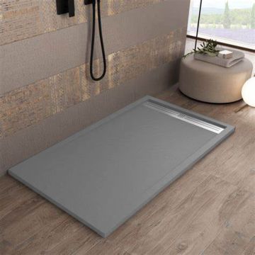 Piatto Doccia 700X900mm con griglia standard Colore Grigio Chiaro
