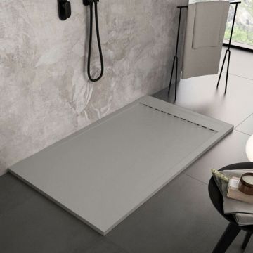 Piatto Doccia 800X1200mm con griglia nascosta Colore Grigio Chiaro