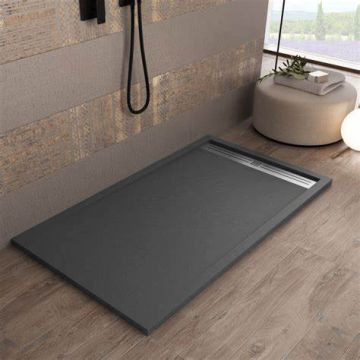 Piatto Doccia 700X1100mm con griglia standard Colore Grigio