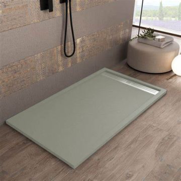 Piatto Doccia 700X900mm con griglia standard Colore Grigio Seta