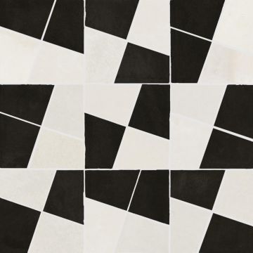 Monocottura Marazzi Zellige Mosaico Gesso/Carbone lucido 20x20 SP10