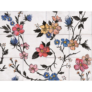 Gres porcellanato Marazzi Rice Decoro Garden Modulo B 45x60 SP10