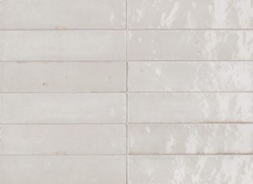 Gres porcellanato Marazzi Lume Bianco lucido 6x24 SP10