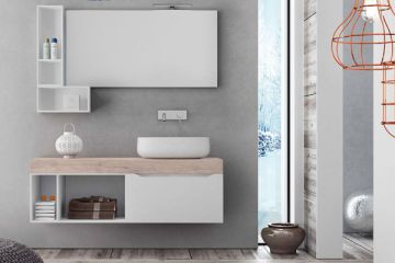 Composizione variante 9 per arredo bagno MEDEA di Belbagno