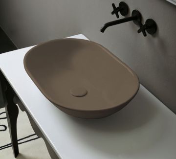 Lavabo Poggiato colore Taos opaco Vitruvit