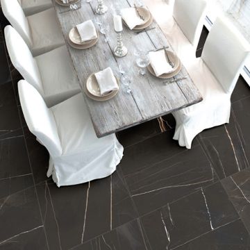 Piastrelle Gres porcellanato effetto marmo opaco Sahara Noir Hous 60x60 SP 10mm