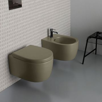Vaso Bidet  Sospeso colore Arenite opaco Vitruvit
