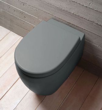 Vaso WC a terra colore Quarzo opaco Vitruvit