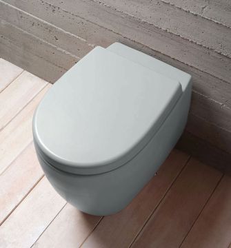Vaso WC a terra colore Bianco opaco Vitruvit