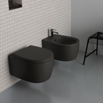 Vaso Wc  Sospeso colore Grigio Agate opaco Vitruvit