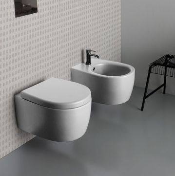 Vaso Wc  Sospeso colore Bianco opaco Vitruvit