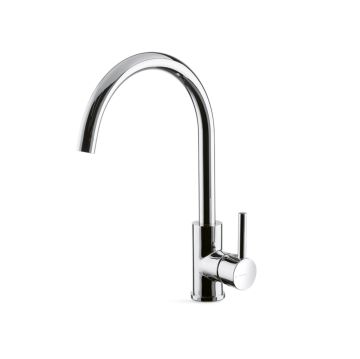 Miscelatore monocomando per lavello con canna quadrata girevoli da cucina della collezione Riace di Vema