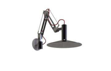 Soffione doccia Ø 206 mm con braccio orientabile ad estensione. Collezione WELLNESS di Bongio