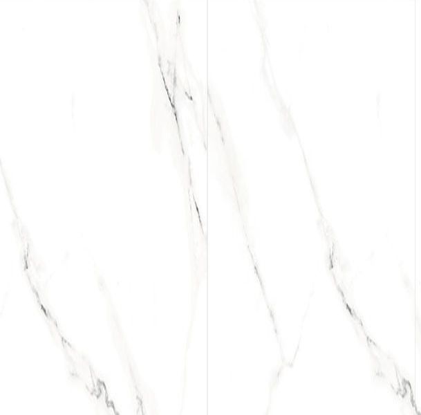 Gres porcellanato effetto marmo lucido Carrara bianco 120x60